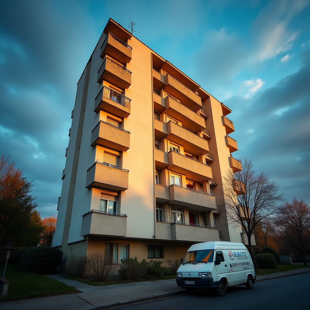 Bloc rezidențial din Timișoara servit de Mavorqerix